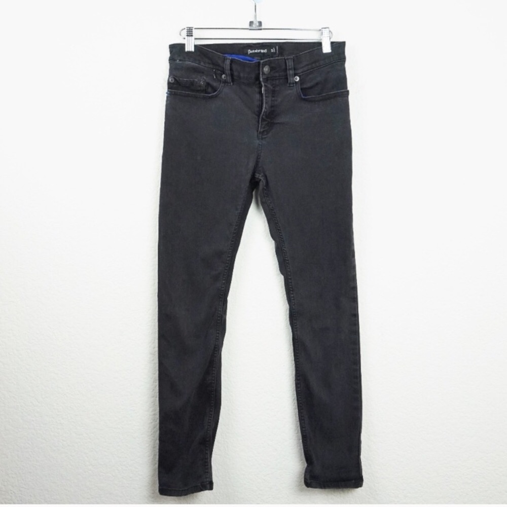 Betabrand washed black skinny travel jeans